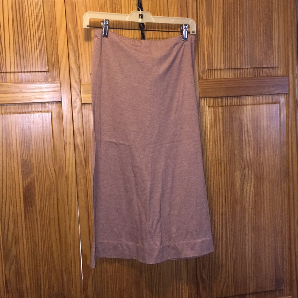 Small Vintage Homemade Tan Skirt Lightweight Cotton Material